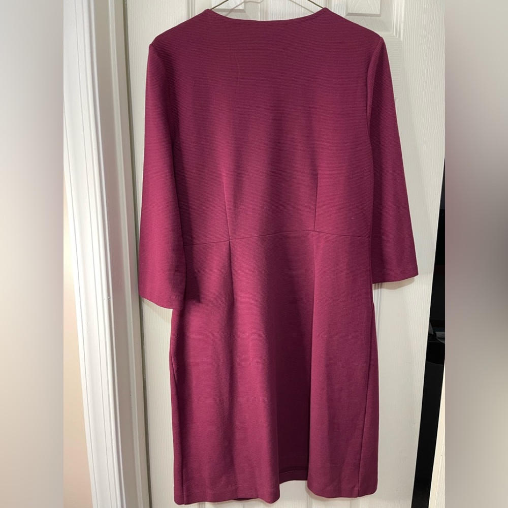Boden Brontë Ottoman Burgundy Dress size 8 petite - Picture 3 of 5